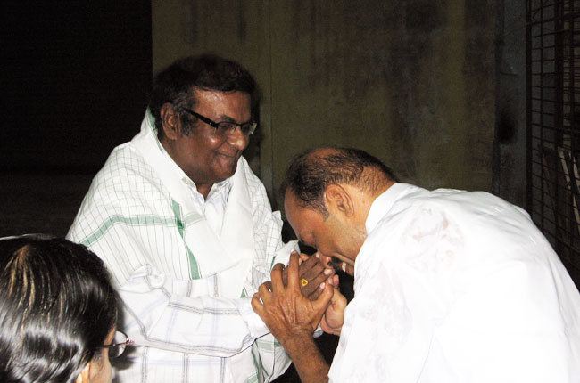 S.G.P. Vasudevan greets D.A.J