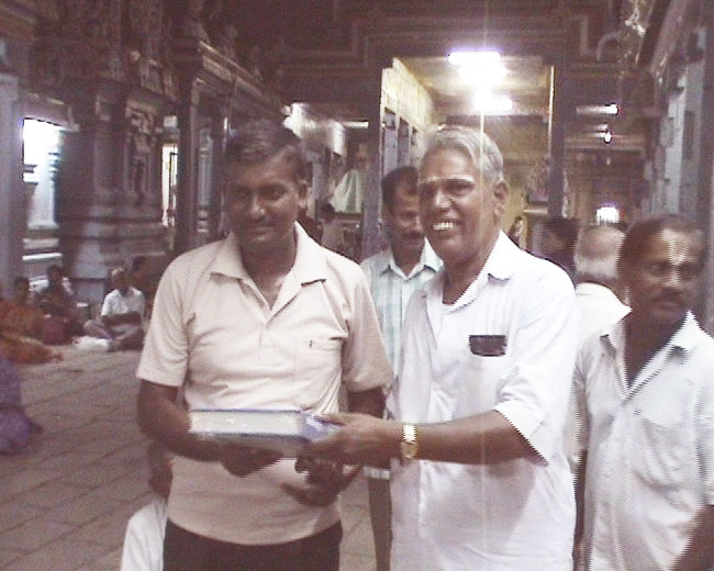 Tenth winner, Mr.R.Ilangovan