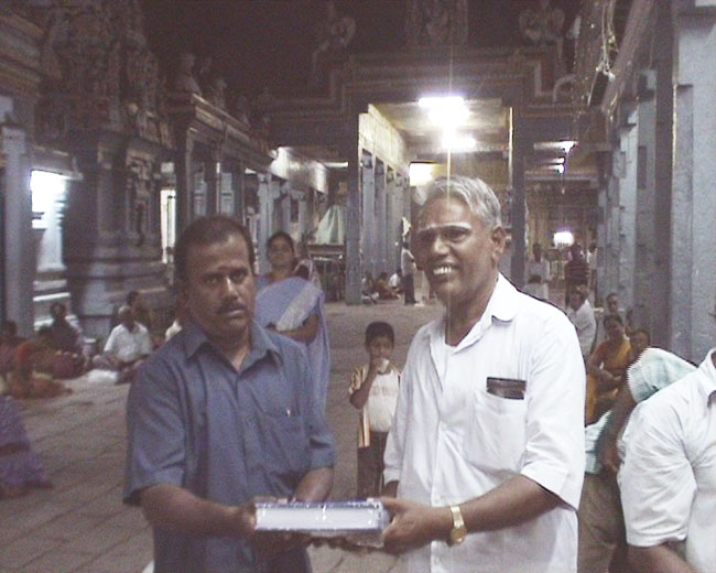 Fifth winner, Mr.K.Nadarajan