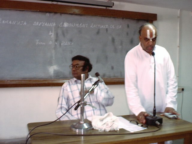 Srimaan > M.A. Venkata Krishnanen Gives Welcome Address