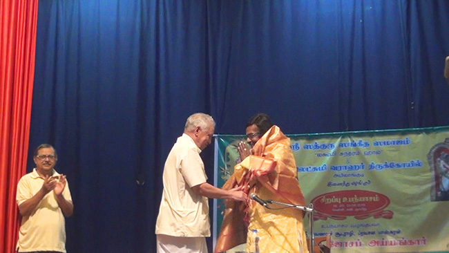 D.A.Joseph honoured by Tamil Nadu Brahmin association - Madurai.